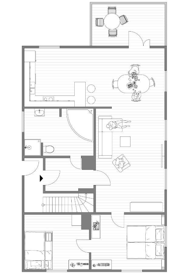 Old School Pa Eidslandet - Exclusive Apartment 외부 사진